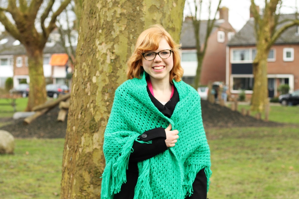 outfit of the day groene poncho