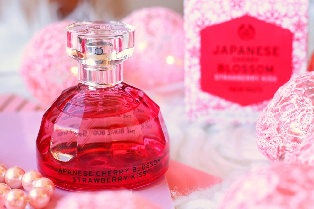 the body shop eau de toilette japanese cherry blossom strawberry kisses