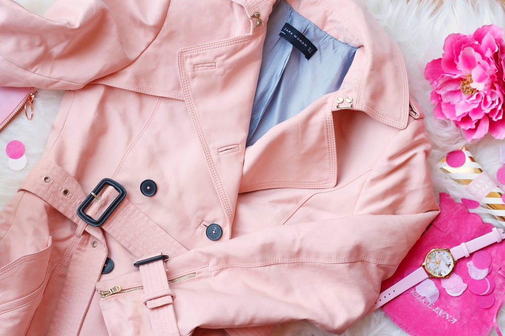 aankopen kringloopwinkel roze zomerjas zara