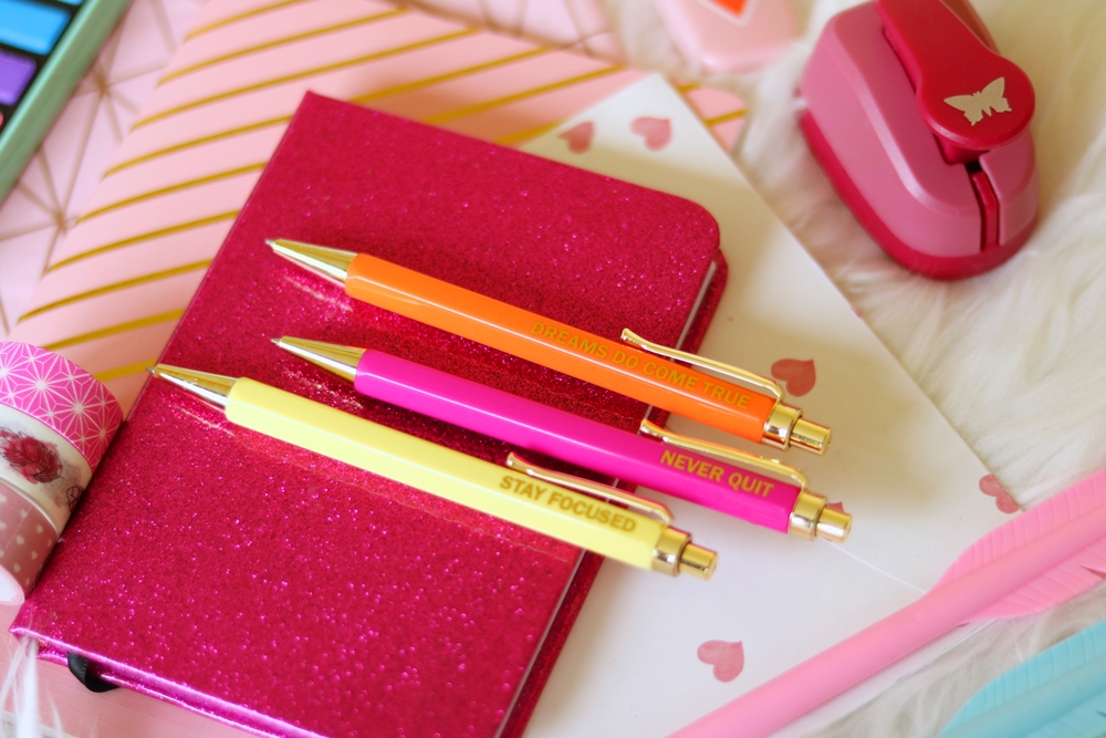 action shoplog gekleurde pennen