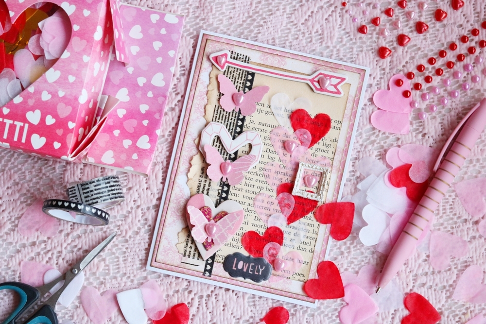 zelf een Valentijnskaart maken DIY last minute