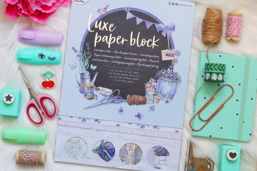 action luxe paper block lila