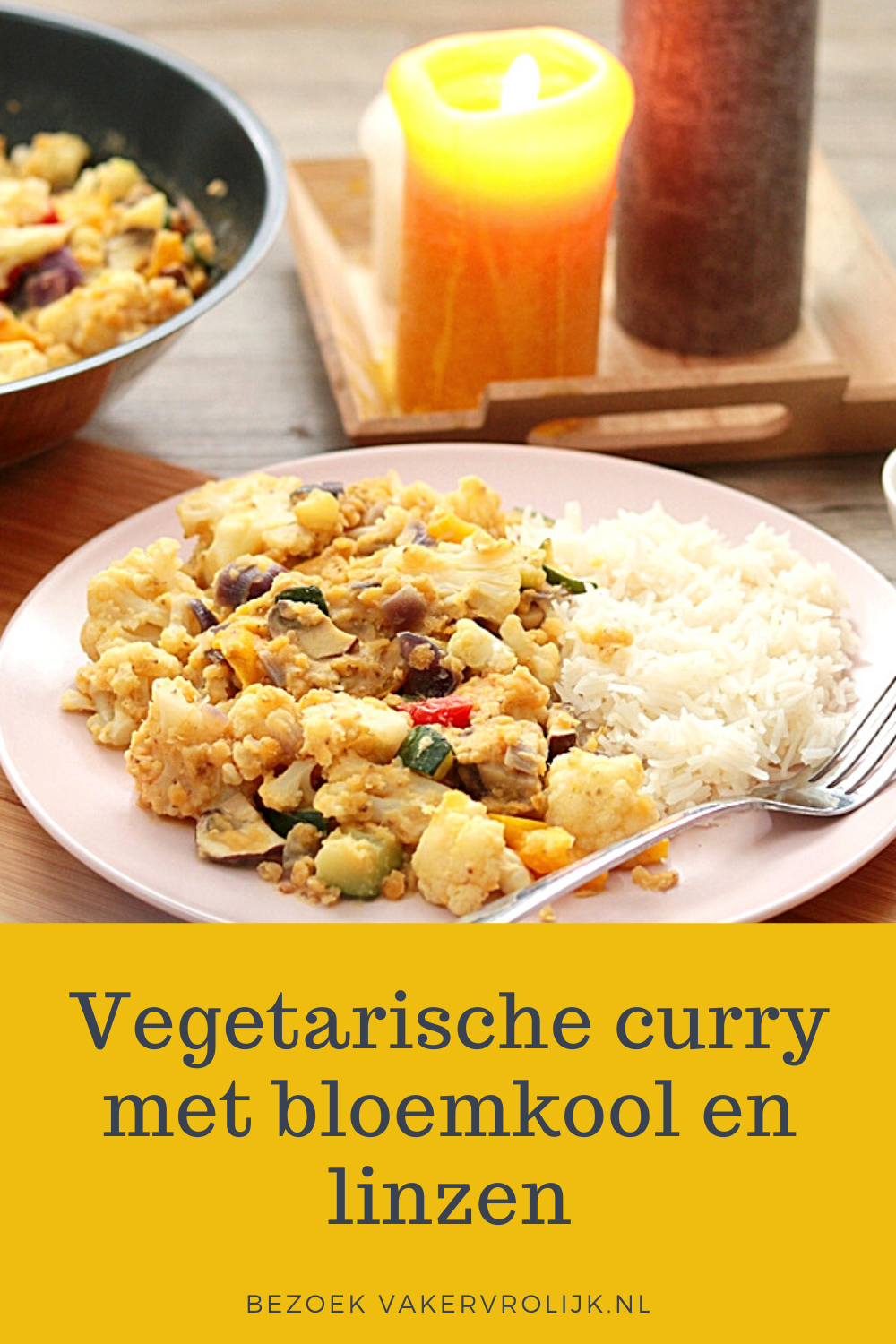 recept vegetarische curry met bloemkool en linzen