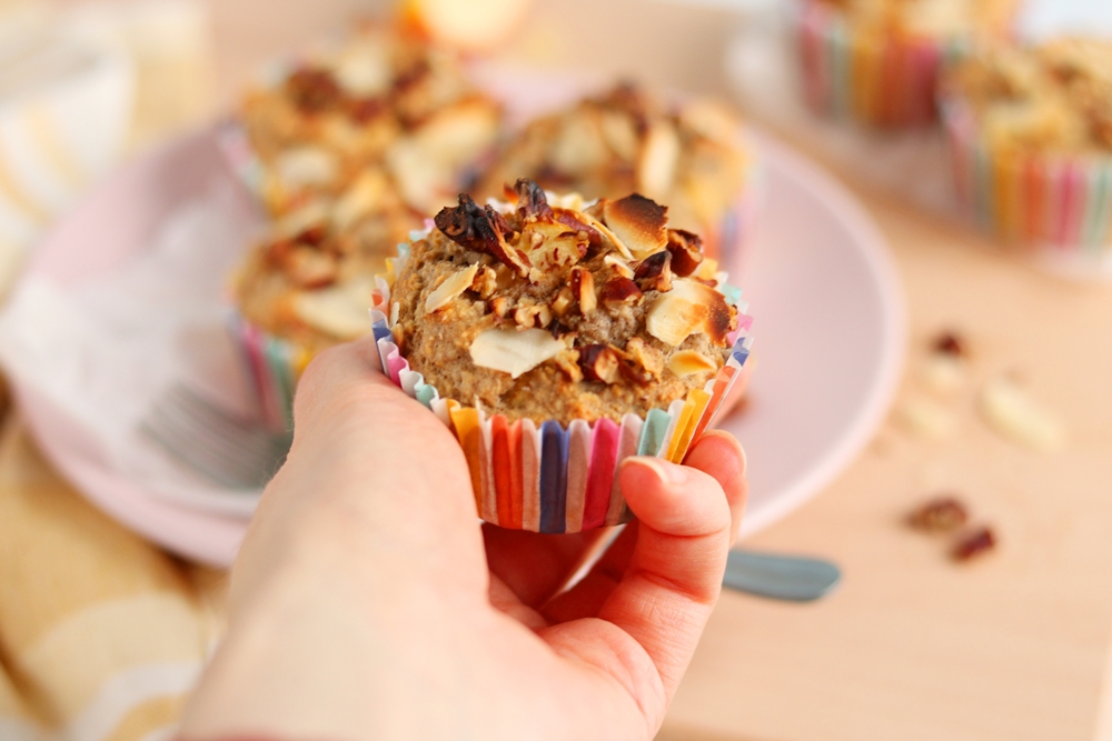 havermoutmuffins met appel